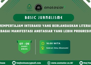 Himpunan Mahasiswa Jurusan Ilmu Ekonomi (HMJ-IE) adakan kegiatan Basic Jurnalisme dengan tema " Mempertajam Interaksi Yang Berlandaskan Interaksi Sebagai Manifestasi Anotasiar Yang Lebih Progresif "